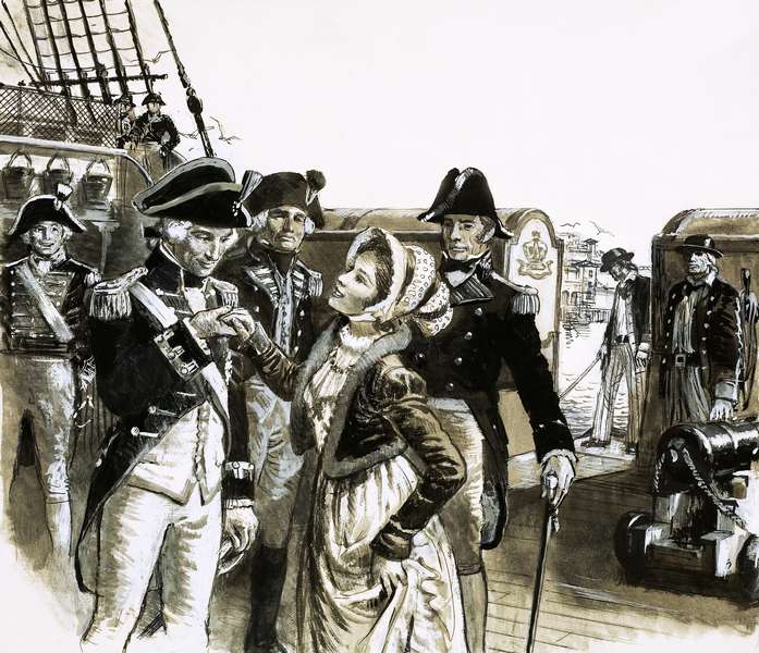Admiral Nelson And Lady Hamilton by C.L. Doughty